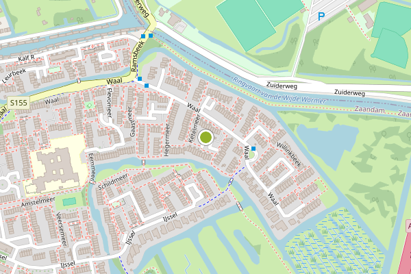 Ambulance-melding op Ketelmeer, Zaandam op 12 mei, kaart-overzicht