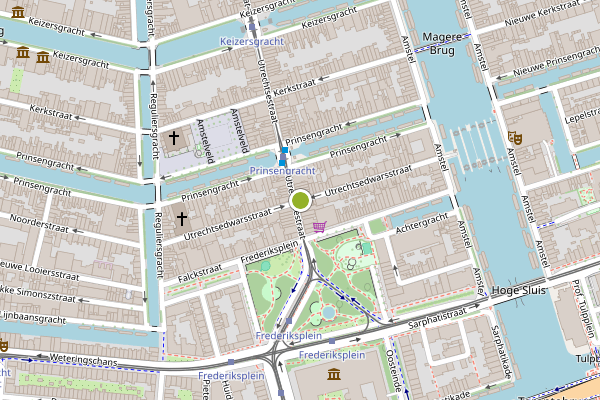 Ambulance-melding op Utrechtsedwarsstraat, Amsterdam op 22 juli, kaart-overzicht