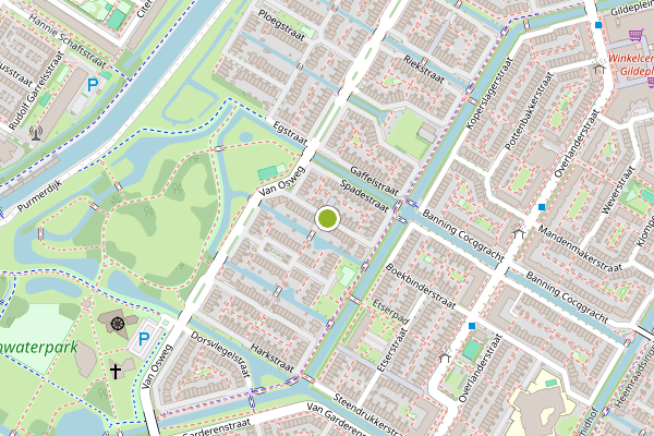 Ambulance-melding op Spadestraat, Purmerend op 22 juli, kaart-overzicht