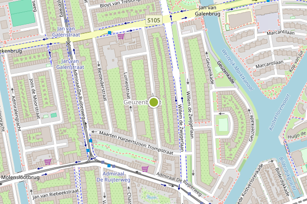 Ambulance-melding op Reinier Claeszenstraat, Amsterdam op 22 juli, kaart-overzicht