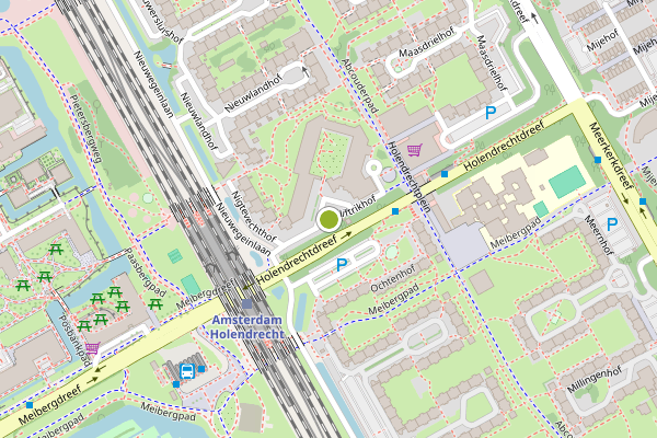 Ambulance-melding op Niftrikhof, Amsterdam op 22 juli, kaart-overzicht