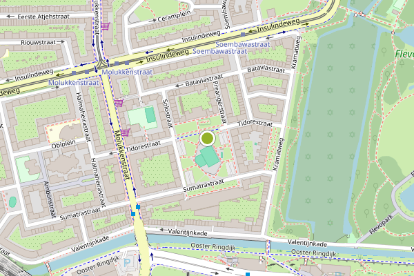 Ambulance-melding op Sumatraplantsoen, Amsterdam op 22 juli, kaart-overzicht