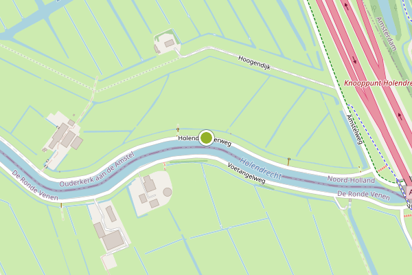 Ambulance-melding op Holendrechterweg, Ouderkerk aan de Amstel op 12 mei, kaart-overzicht