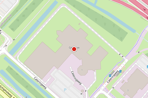 Brandweer-melding op Cateringweg, Schiphol op 22 juli, kaart-overzicht