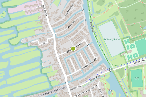 Ambulance-melding op Jollenmakersweg, Oostzaan op 13 mei, kaart-overzicht
