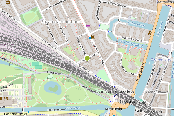 Ambulance-melding op Zaandijkstraat, Amsterdam op 22 juli, kaart-overzicht