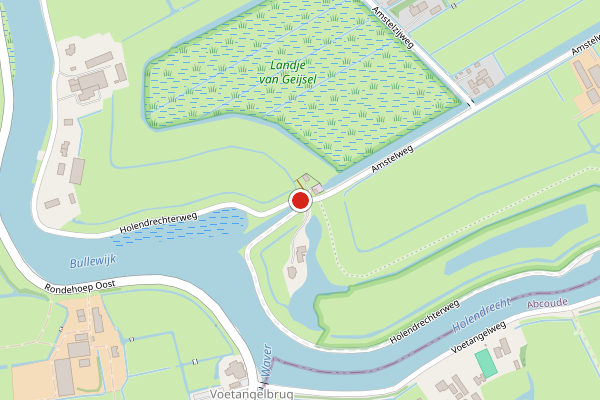 Brandweer-melding op Holendrechterweg, Ouderkerk aan de Amstel op 23 juli, kaart-overzicht