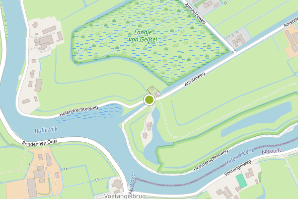 Ambulance-melding op Holendrechterweg, Ouderkerk aan de Amstel op 23 juli, kaart-overzicht