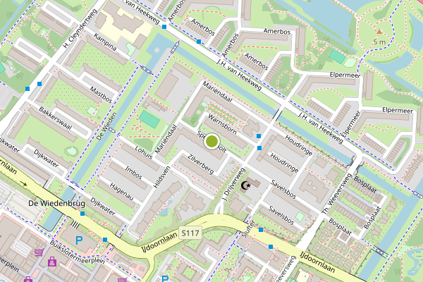 Ambulance-melding op Spelderholt, Amsterdam op 13 mei, kaart-overzicht