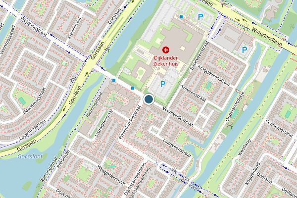 Politie-melding op Veenweidestraat, Purmerend op 23 juli, kaart-overzicht