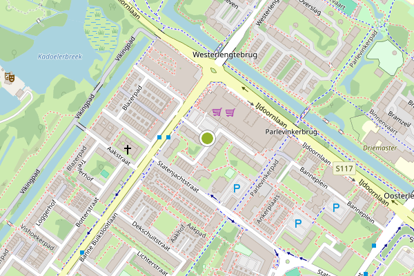 Ambulance-melding op Bezaanjachtplein, Amsterdam op 23 juli, kaart-overzicht