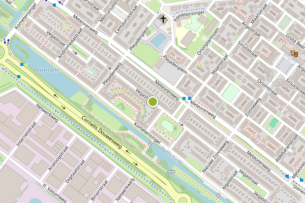 Ambulance-melding op Vegastraat, Amsterdam op 23 juli, kaart-overzicht