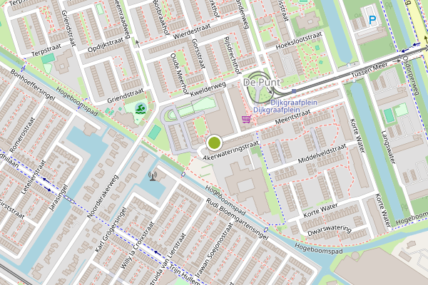 Ambulance-melding op Akerwateringstraat, Amsterdam op 23 juli, kaart-overzicht