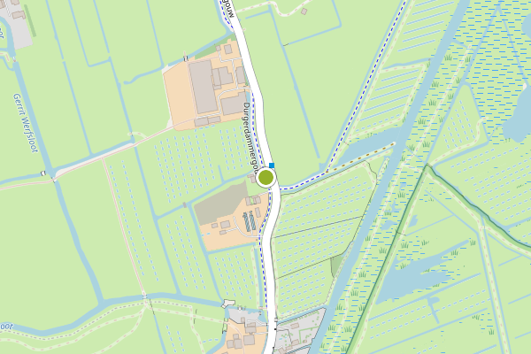 Ambulance-melding op Durgerdammergouw, Amsterdam op 23 juli, kaart-overzicht