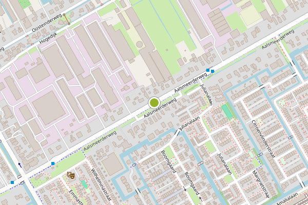 Ambulance-melding op Aalsmeerderweg, Aalsmeer op 23 juli, kaart-overzicht