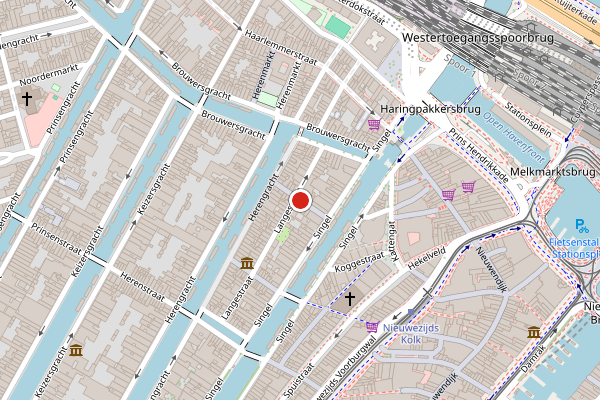 Brandweer-melding op Roomolenstraat, Amsterdam op 24 juli, kaart-overzicht