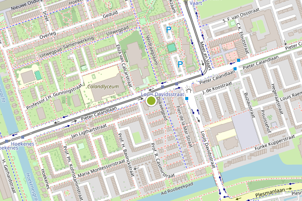 Ambulance-melding op Pieter Calandplantsoen, Amsterdam op 24 juli, kaart-overzicht