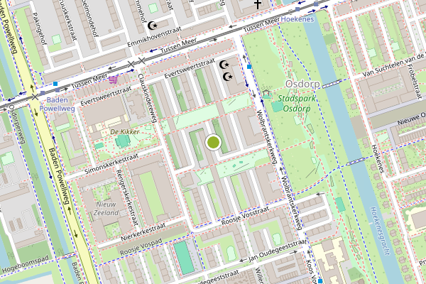 Ambulance-melding op Hertingenstraat, Amsterdam op 24 juli, kaart-overzicht