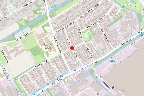 Brandweer-melding op P.F. von Sieboldlaan, Aalsmeer op 24 juli, kaart-overzicht