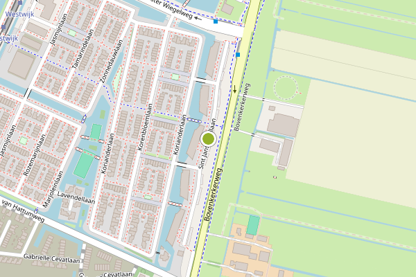 Ambulance-melding op Sint Janskruidlaan, Amstelveen op 24 juli, kaart-overzicht