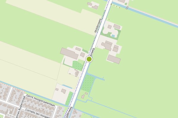 Ambulance-melding op Middenweg, Middenbeemster op 24 juli, kaart-overzicht