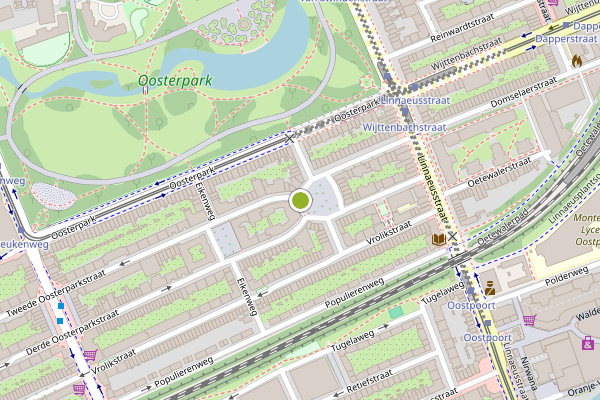 Ambulance-melding op Kastanjeplein, Amsterdam op 24 juli, kaart-overzicht