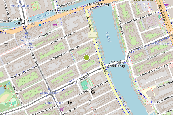 Ambulance-melding op Eerste Jan van der Heijdenstraat, Amsterdam op 13 mei, kaart-overzicht