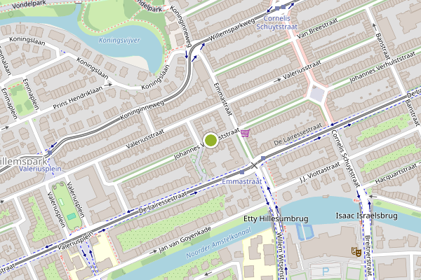 Ambulance-melding op Johannes Verhulststraat, Amsterdam op 13 mei, kaart-overzicht