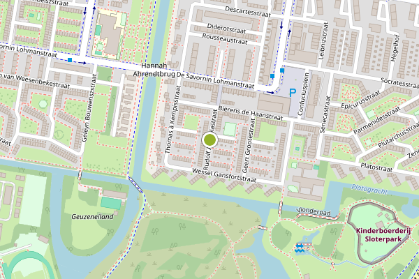 Ambulance-melding op Rudolf Agricolastraat, Amsterdam op 13 mei, kaart-overzicht