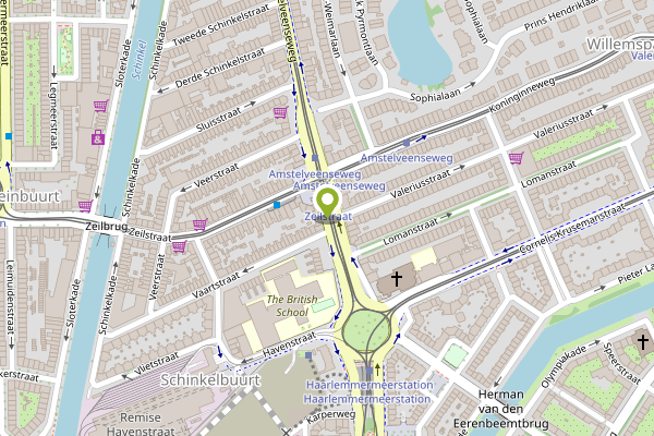 Ambulance-melding op Amstelveenseweg, Amsterdam op 25 april, kaart-overzicht