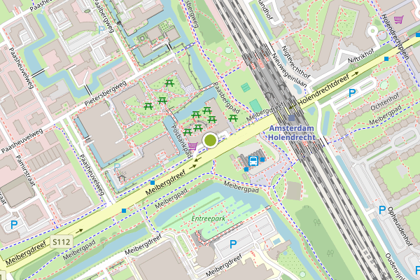 Ambulance-melding op Markelerbergpad, Amsterdam op 24 juli, kaart-overzicht