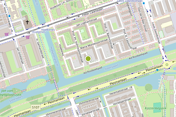 Ambulance-melding op Pieter Oosterleehof, Amsterdam op 24 juli, kaart-overzicht