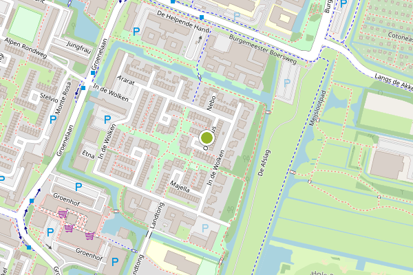 Ambulance-melding op Olympus, Amstelveen op 24 juli, kaart-overzicht