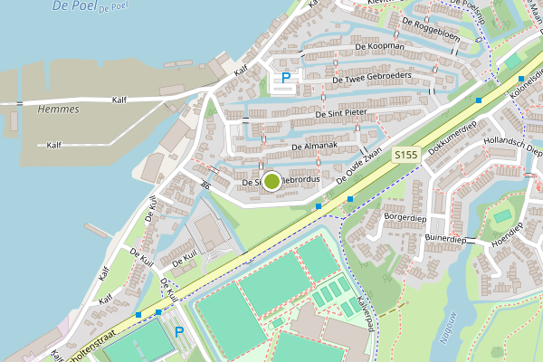 Ambulance-melding op De Sint Willebrordus, Zaandam op 24 juli, kaart-overzicht