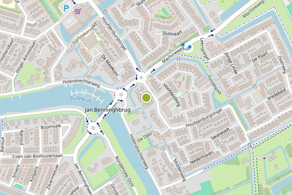 Ambulance-melding op 't Prieel, Ouderkerk aan de Amstel op 25 juli, kaart-overzicht