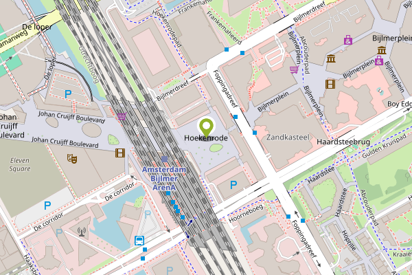 Ambulance-melding op Hoekenrode, Amsterdam op 24 april, kaart-overzicht