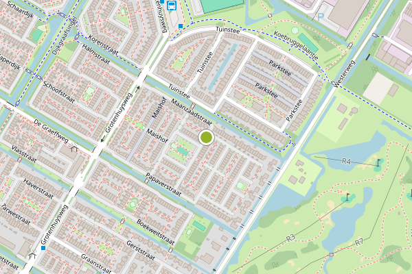 Ambulance-melding op Maanzaadstraat, Purmerend op 25 juli, kaart-overzicht