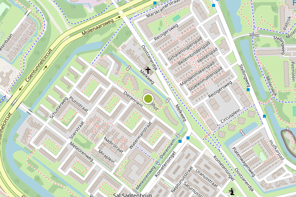 Ambulance-melding op Virgohof, Amsterdam op 25 juli, kaart-overzicht