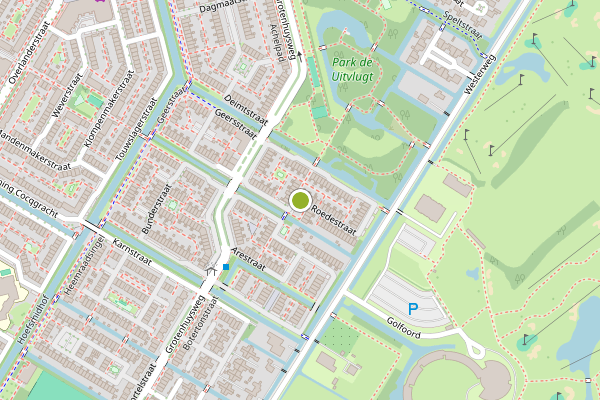 Ambulance-melding op Roedestraat, Purmerend op 25 juli, kaart-overzicht