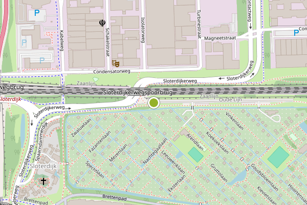 Ambulance-melding op Sloterdijkerweg, Amsterdam op 25 juli, kaart-overzicht