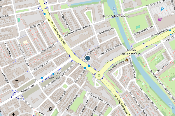 Politie-melding op Kapelaan Gerrit Grootstraat, Zaandam op 25 juli, kaart-overzicht
