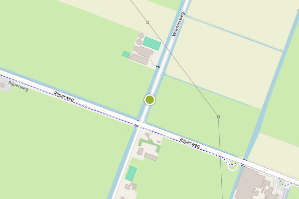 Ambulance-melding op Wormerweg, Westbeemster op 25 juli, kaart-overzicht