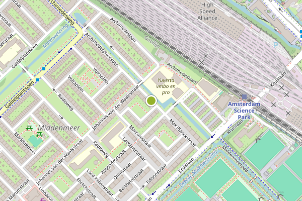 Ambulance-melding op Archimedesplantsoen, Amsterdam op 25 juli, kaart-overzicht