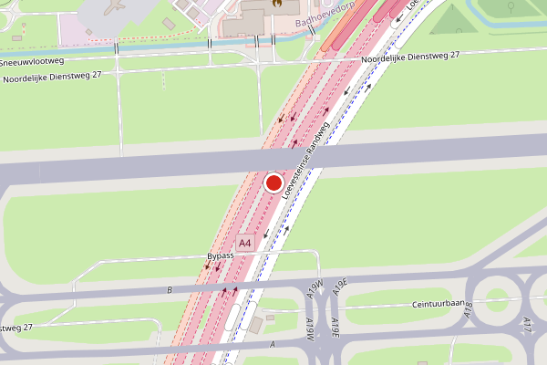 Brandweer-melding op Schiphol op 25 juli, kaart-overzicht