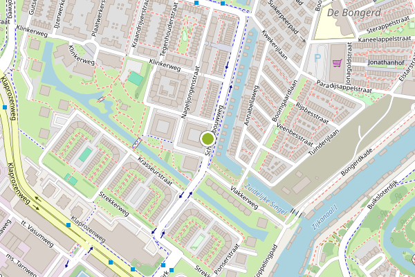 Ambulance-melding op Scheepsbouwweg, Amsterdam op 25 juli, kaart-overzicht