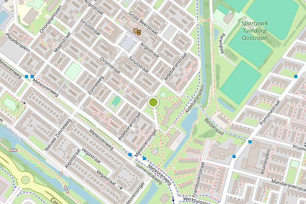 Ambulance-melding op Aldebaranplein, Amsterdam op 25 juli, kaart-overzicht