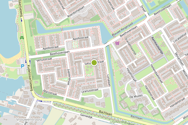 Ambulance-melding op Saturnusstraat, Aalsmeer op 17 mei, kaart-overzicht