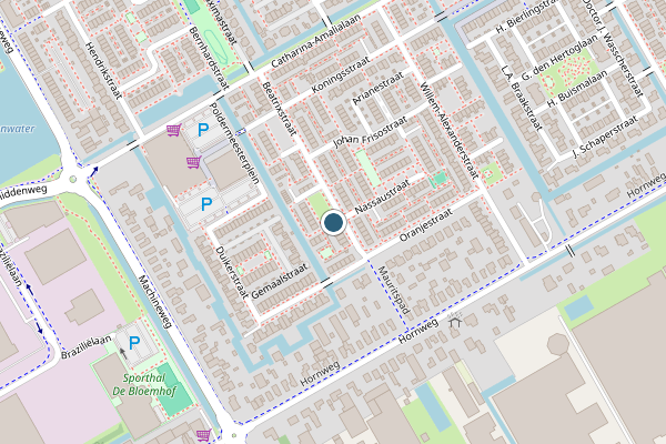 Politie-melding op Beatrixstraat, Aalsmeer op 14 mei, kaart-overzicht