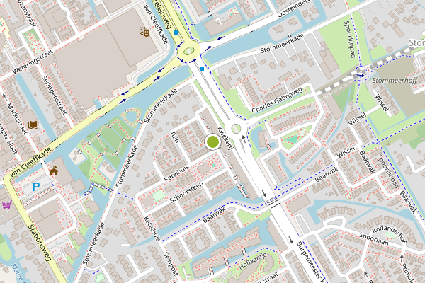 Ambulance-melding op Kas, Aalsmeer op 14 mei, kaart-overzicht
