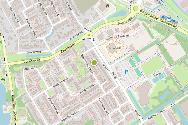 Ambulance-melding op Waterhoenstraat, Aalsmeer op 14 mei, kaart-overzicht